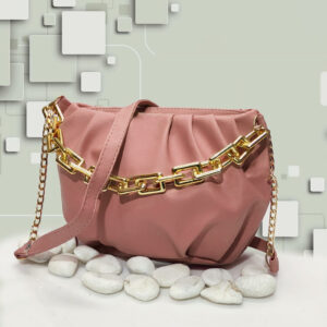 Women's Crossbody Bag - Stylish Golden chain And Long strap