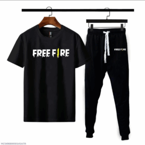 Free-Fire Printed Polyester Tracksuit