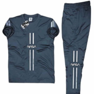 NASA Printed Polyester Tracksuit – Grey