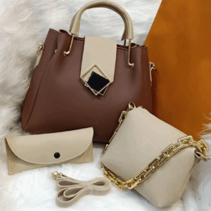 3-Piece set | Top Handle PU Leather | Luxury Women's Shoulder Bag